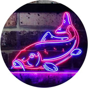 Cabin Fishing Bait Store Carp Fish LED Light Sign - LED Gift Works