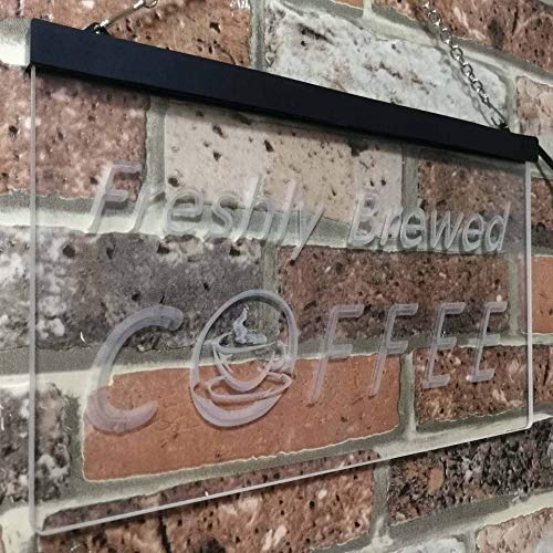 Freshly Brewed Coffee LED Light Sign - Way Up Gifts