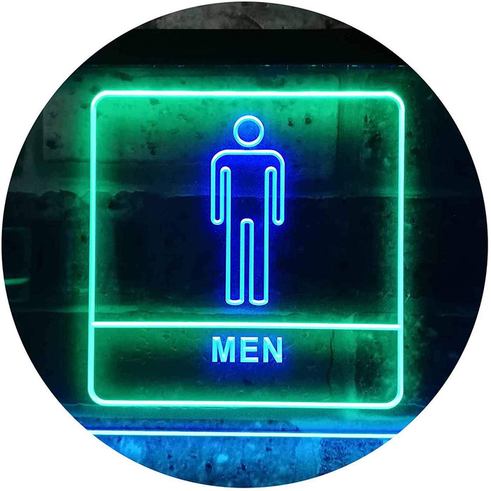 Men Bathroom Restroom LED Light Sign - Way Up Gifts