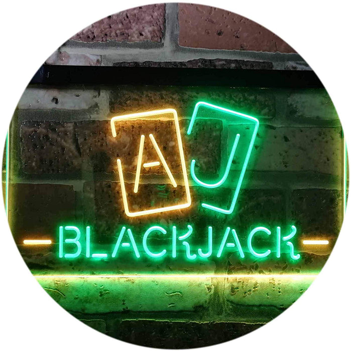 Poker Blackjack LED Light Sign - Way Up Gifts