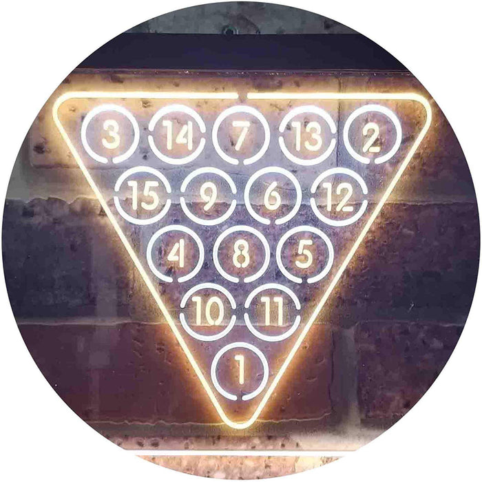 Billiards Pool Snooker LED Light Sign - Way Up Gifts