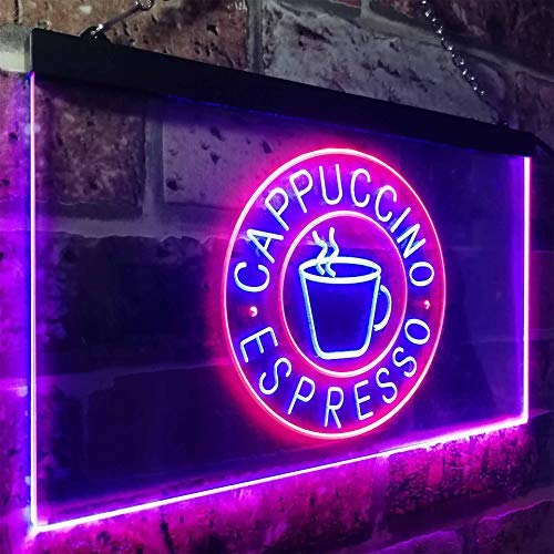 Coffee Cappuccino Espresso LED Light Sign - Way Up Gifts