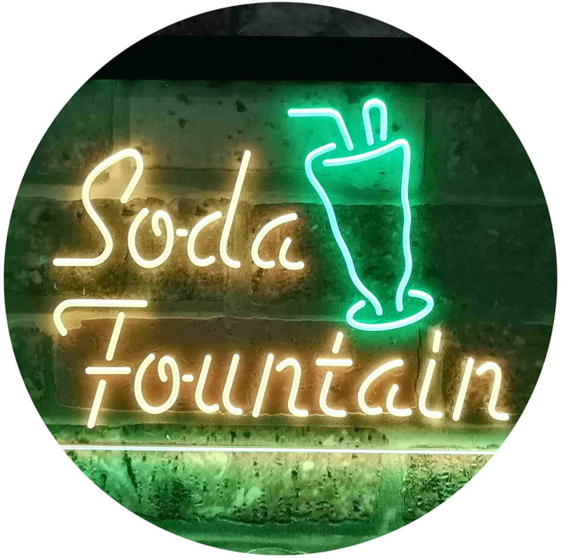 Soda Fountain Drinks LED Light Sign - LED Gift Works