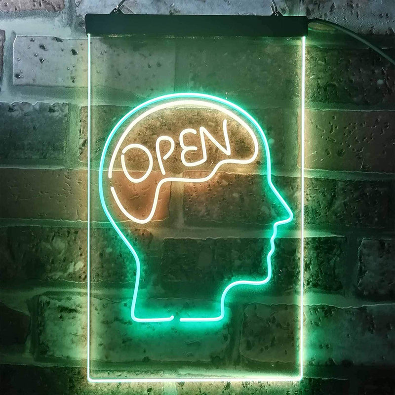 Open Mind Brain Storming LED Light Sign - LED Gift Works