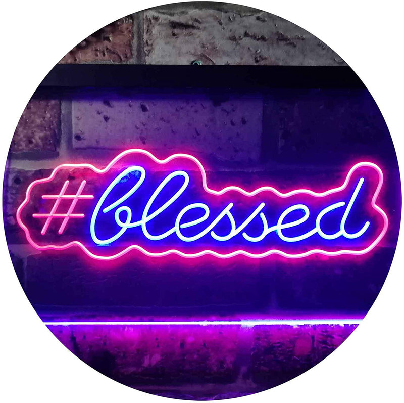 Hashtag Blessed LED Light Sign - LED Gift Works