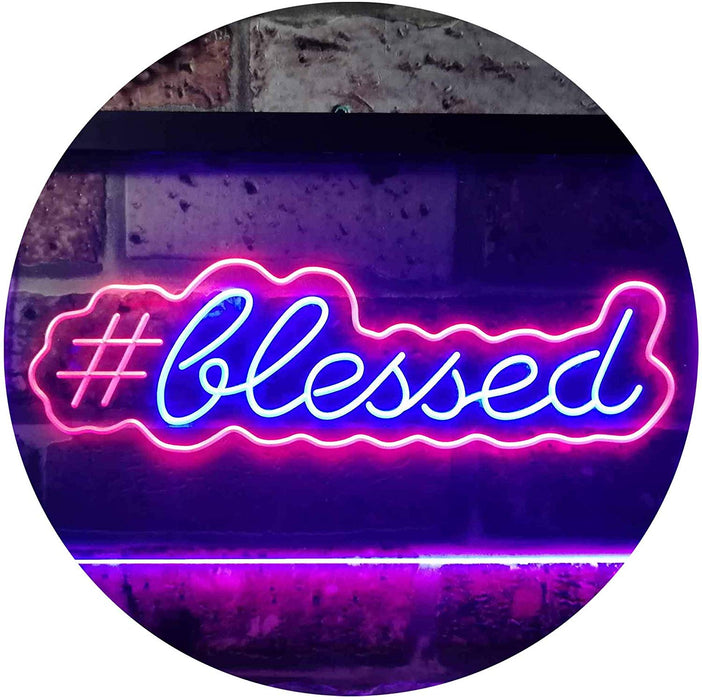 Hashtag Blessed LED Light Sign - Way Up Gifts