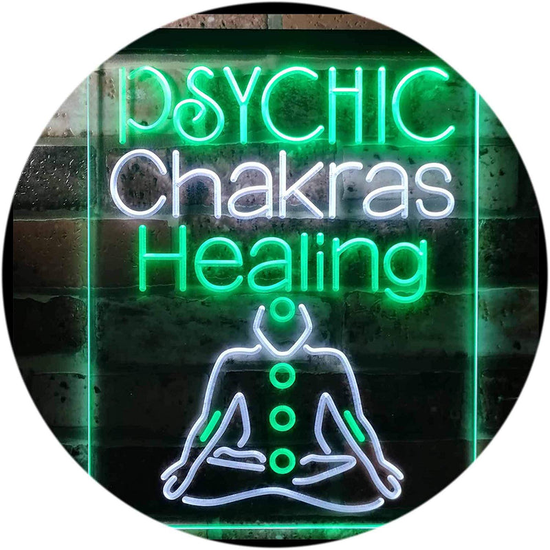 Psychic Chakras Healing LED Light Sign - LED Gift Works