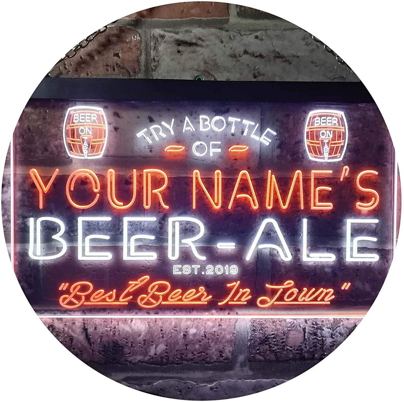 Personalized Home Brew Beer Ale Bar LED Light Sign - LED Gift Works