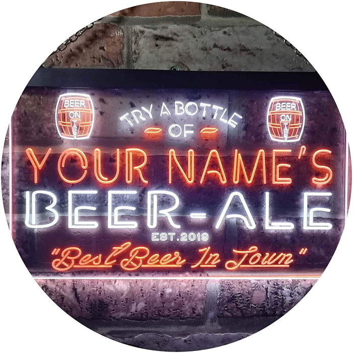 Personalized Home Brew Beer Ale Bar LED Light Sign - Way Up Gifts