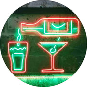 Wine Beer Shots Liquor Cocktails LED Light Sign - LED Gift Works