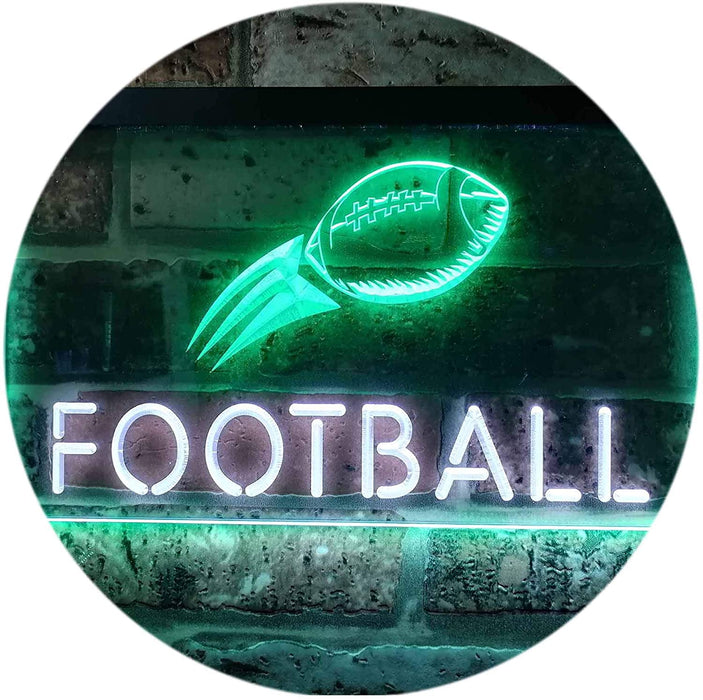 Man Cave Football LED Light Sign - Way Up Gifts