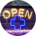 Open Medical Cross Dispensary LED Light Sign - Way Up Gifts