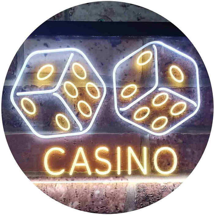 Dice Casino LED Light Sign - Way Up Gifts