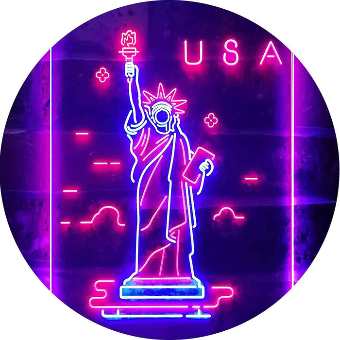 USA Statue of Liberty LED Light Sign - Way Up Gifts