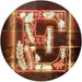 Family Name Letter E Monogram Initial LED Light Sign - Way Up Gifts