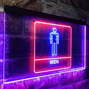 Men Bathroom Restroom LED Light Sign - LED Gift Works