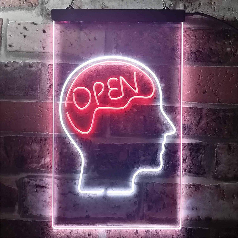 Open Mind Brain Storming LED Light Sign - LED Gift Works