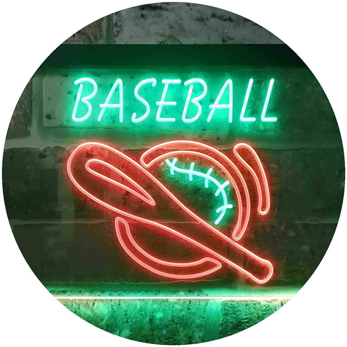 Baseball Man Cave Sports Wall Decor LED Light Sign - Way Up Gifts