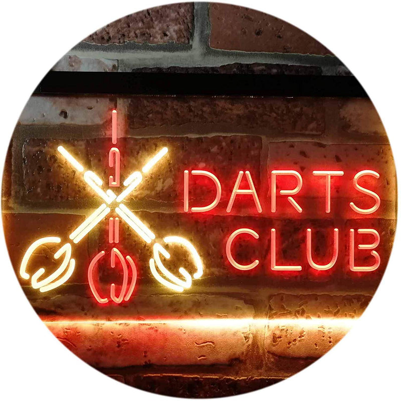 Darts Club LED Light Sign - LED Gift Works