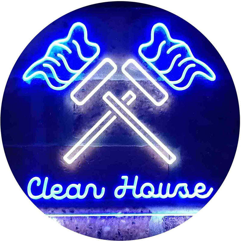 Clean House Maid Services LED Light Sign - LED Gift Works