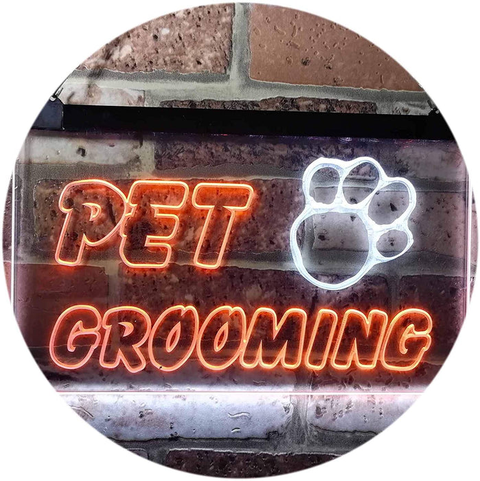 Paw Print Pet Grooming LED Light Sign - Way Up Gifts