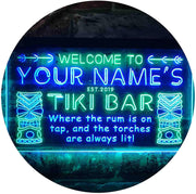 Personalized Tiki Bar LED Light Sign - LED Gift Works
