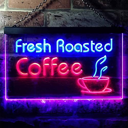Fresh Roasted Coffee LED Light Sign - LED Gift Works
