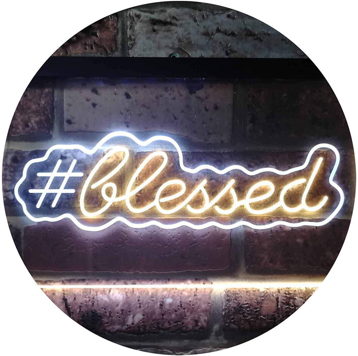 Hashtag Blessed LED Light Sign - Way Up Gifts