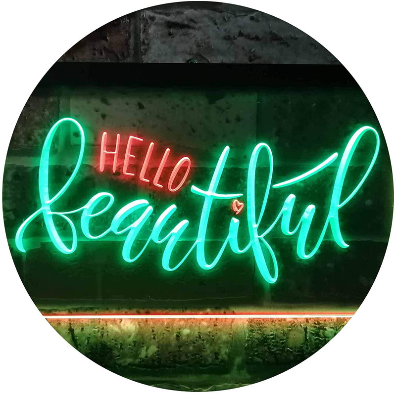 Hello Beautiful LED Light Sign - LED Gift Works