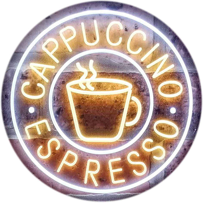 Coffee Cappuccino Espresso LED Light Sign - Way Up Gifts