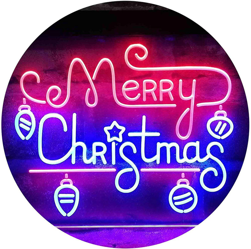 Merry Christmas Bulbs LED Light Sign - LED Gift Works