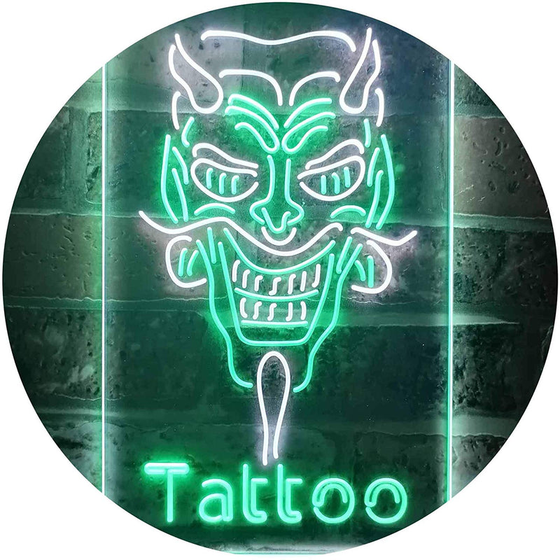 Hannya Mask Tattoo LED Light Sign - LED Gift Works