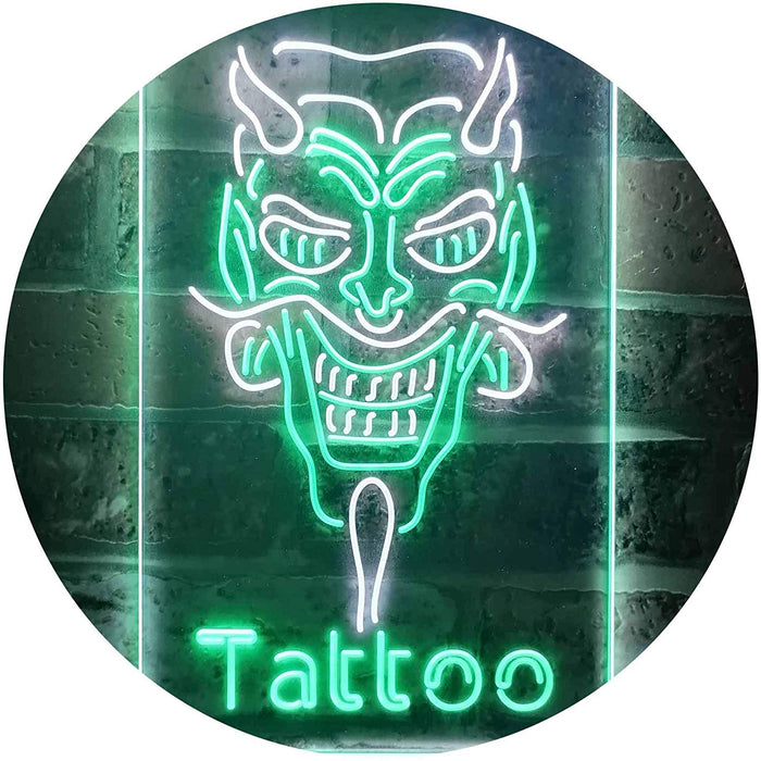 Hannya Mask Tattoo LED Light Sign - Way Up Gifts