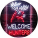 Hunting Store Cabin Decor Welcome Hunters LED Light Sign - Way Up Gifts