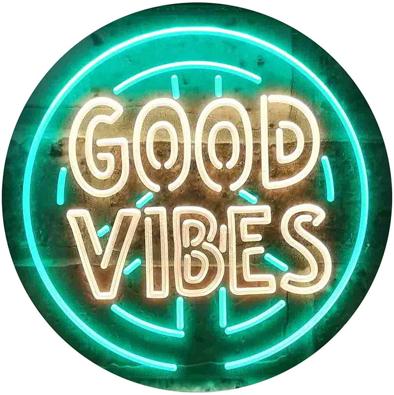 Good Vibes LED Light Sign - LED Gift Works