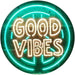 Good Vibes LED Light Sign - Way Up Gifts