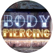 Body Piercing LED Light Sign - LED Gift Works