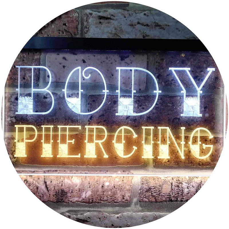Body Piercing LED Light Sign - LED Gift Works