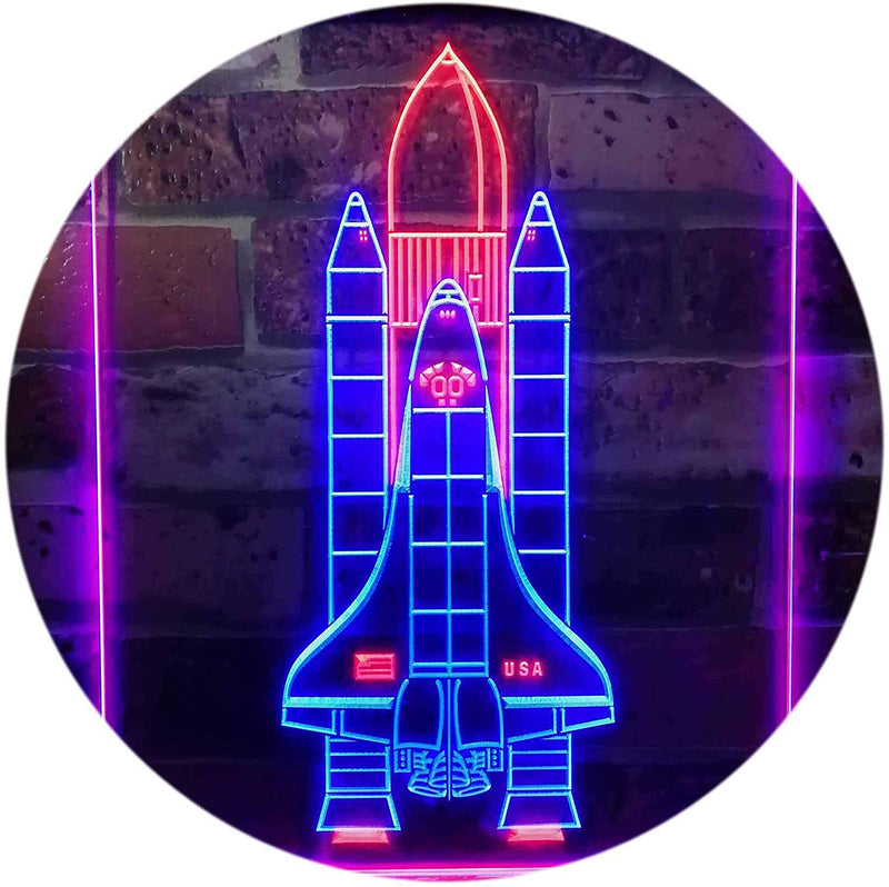 Astronaut Space Shuttle LED Light Sign - LED Gift Works