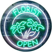 Flower Shop Open Florist LED Light Sign - LED Gift Works