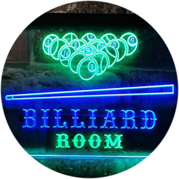 Pool Billiard Room LED Light Sign - Way Up Gifts