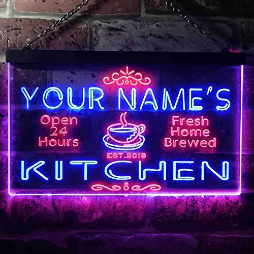 Personalized Home Kitchen Decor LED Light Sign - Way Up Gifts