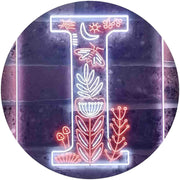 Family Name Letter I Monogram Initial LED Light Sign - LED Gift Works