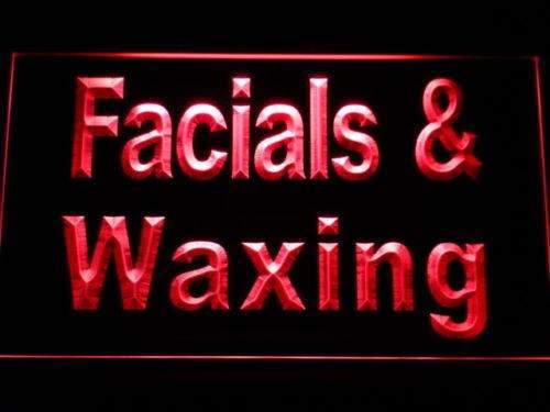 Facials Waxing LED Light Sign - Way Up Gifts