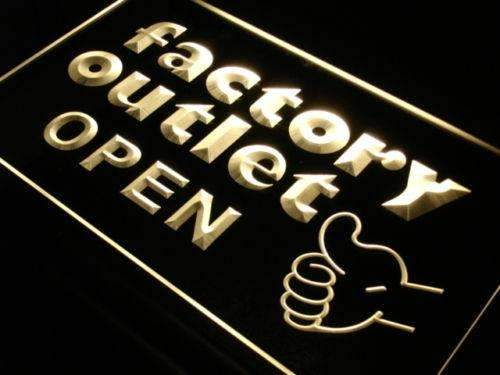 Factory Outlet Open LED Light Sign - LED Gift Works
