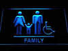 Family and Handicap Restroom LED Light Sign - Way Up Gifts