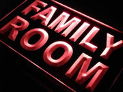 Family Room LED Light Sign - LED Gift Works