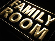 Family Room LED Light Sign - LED Gift Works