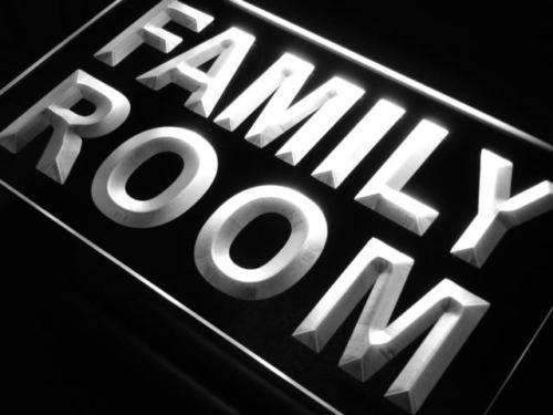 Family Room LED Light Sign - LED Gift Works