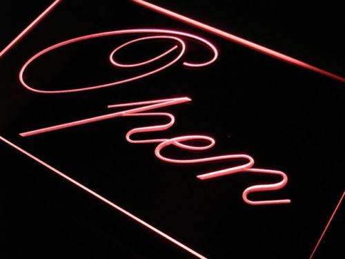 Fancy Open LED Light Sign - LED Gift Works